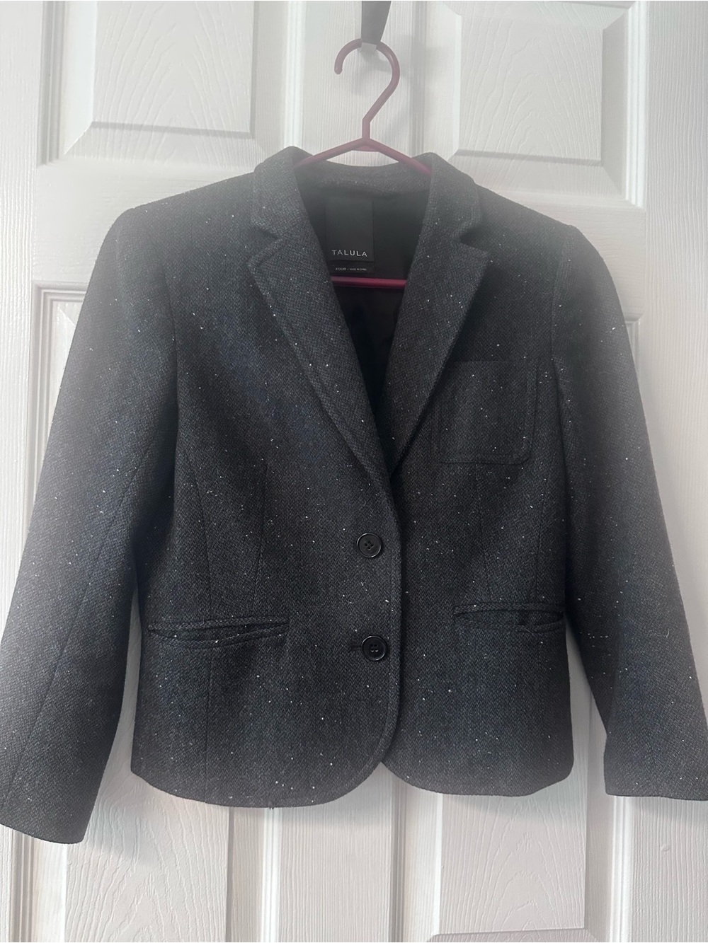 Talula Women's charcoal Tweed Blazer